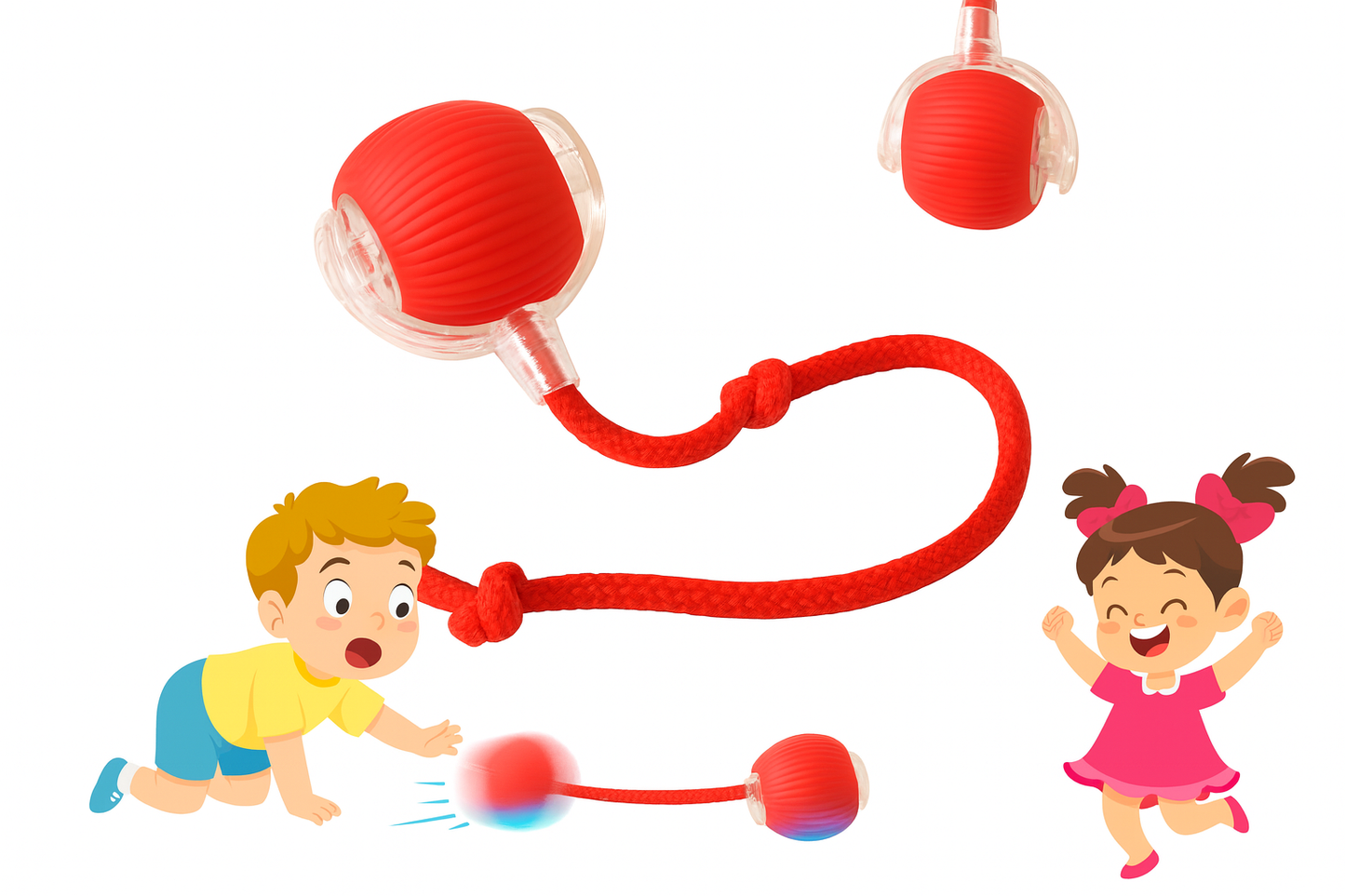 RolliPlay™ – Smart Rolling Fun Ball for Active Kids (1–8 Years)