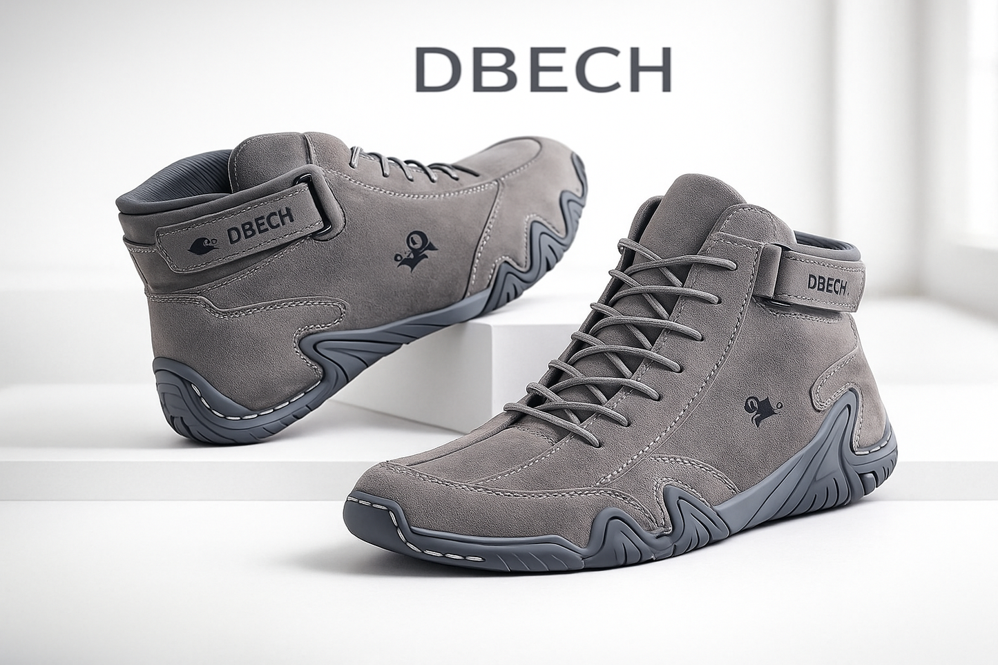 Premium Italian Handmade Suede Casual Boots – Grey